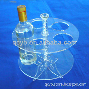 QCY-Z-J025 attractive and high quality wine bottle display holder
